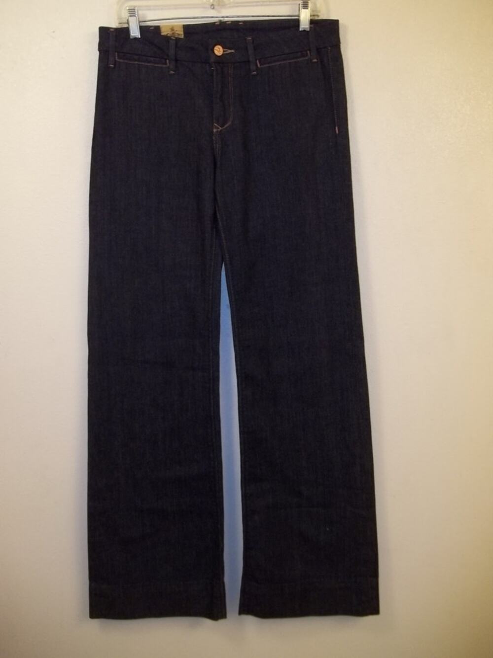 J & Company Blue Stretch Denim Wide Leg Trouser Jeans 29